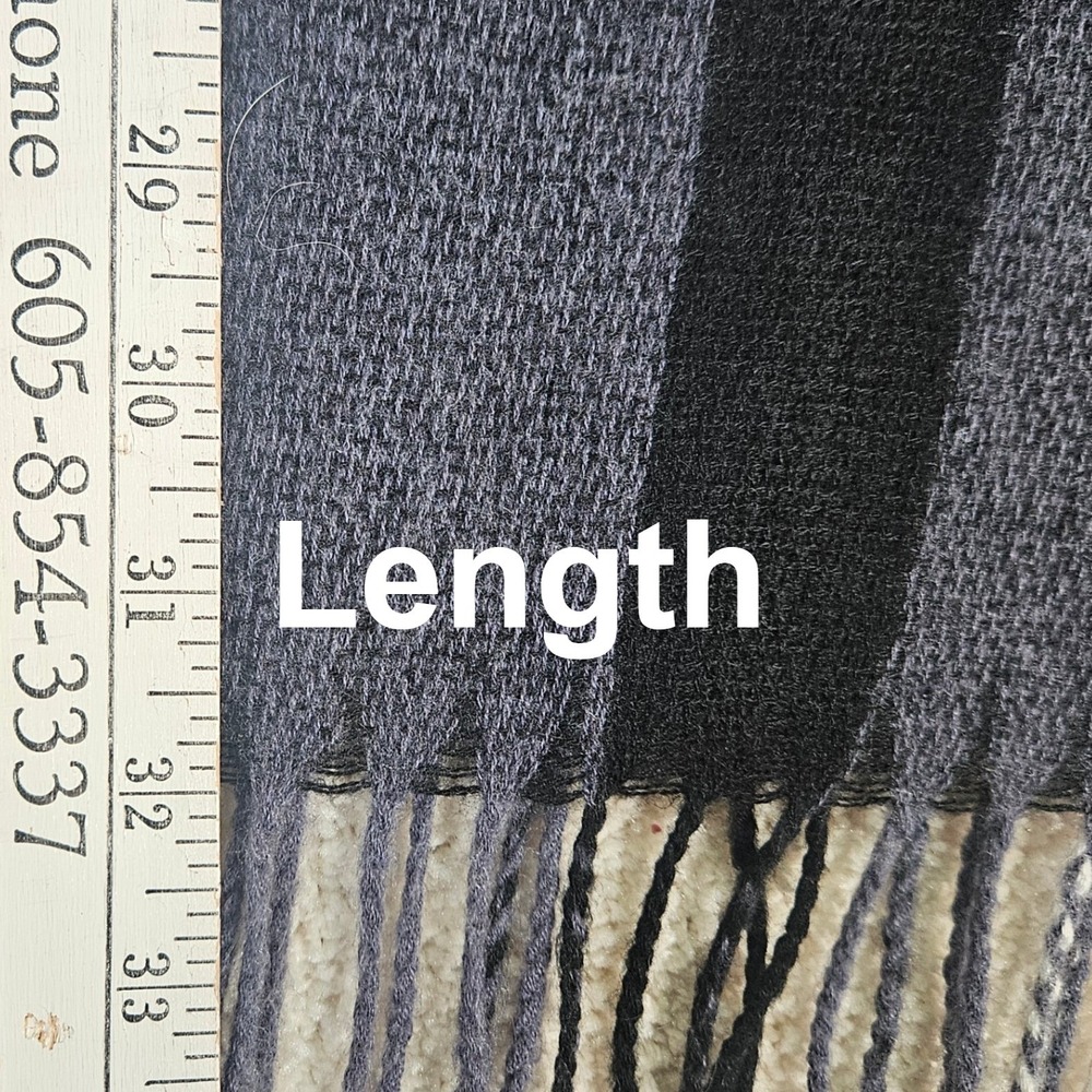 Banana‎ Republic Plaid Fringe Poncho Wrap One Size Wool Cashmere Blend Tartan - Picture 8 of 8
